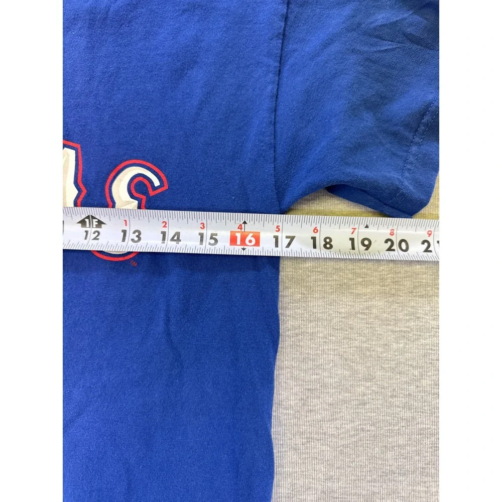 Majestic‎ Texas Rangers Josh Hamilton 32 Youth T-Shirt Blue Kids Medium MLB Tee